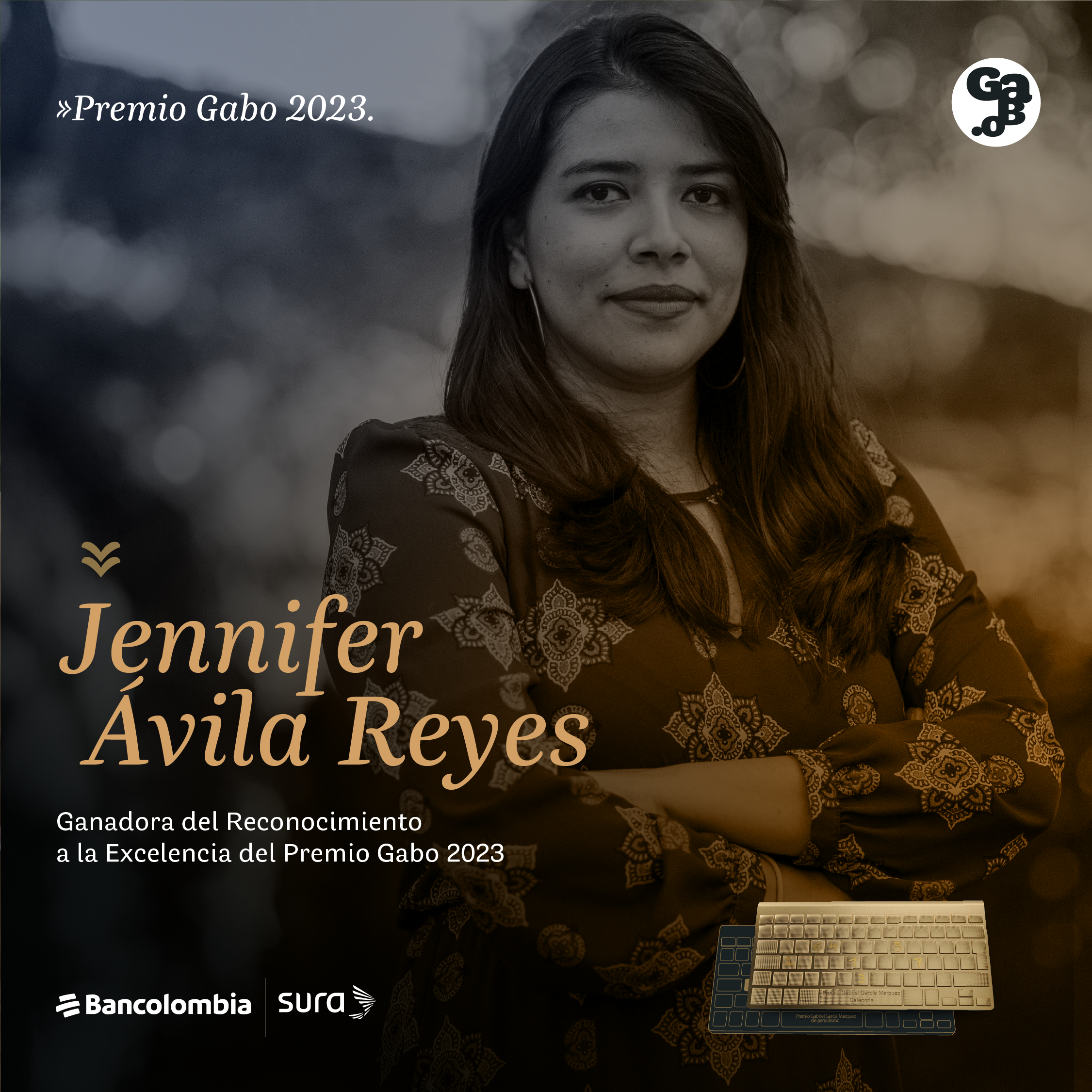 Jennifer Ávila recibe el Premio Gabo a la Excelencia 2023